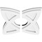 Ekena Millwork Cosmo Architectural Grde PVC Contemporary Ceiling Medallion, Two Piece, 10"OD x 3"ID x 3 3/4"C x 1"P CMP10CM2-03000 - alternate 3